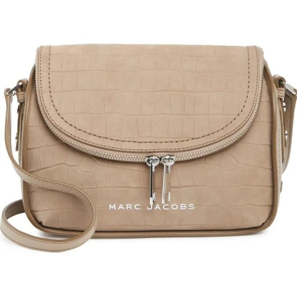 Marc Jacobs Groove Croc Print Mini Messenger Bag